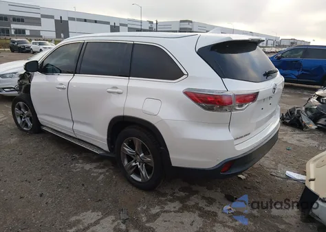 2015 Toyota Highlander Limited V6 z USA, uszkodzony, nr VIN 5TDYKRFH1FS050085